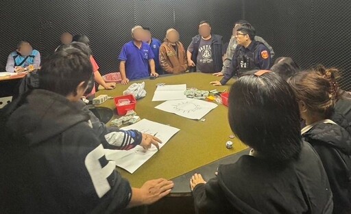 深夜鐵皮工廠藏賭場｜士林警方突擊14人落網