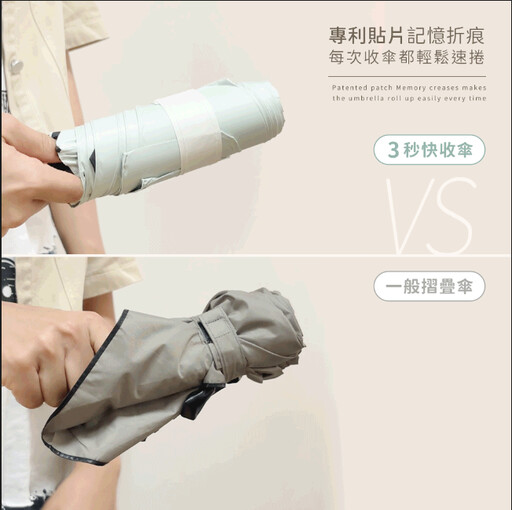 梅雨熱浪來襲!3秒快收傘成夏季人氣新寵