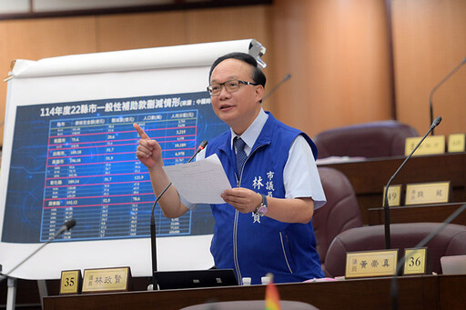 中央補助不公遠低於台南與高雄 市議員林政賢籲市府提訴願與行政訴訟