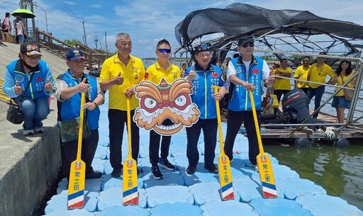 拍攝航向榮耀空航技校友總會 率龍舟隊重遊鹿耳門溪