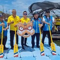 拍攝航向榮耀空航技校友總會 率龍舟隊重遊鹿耳門溪
