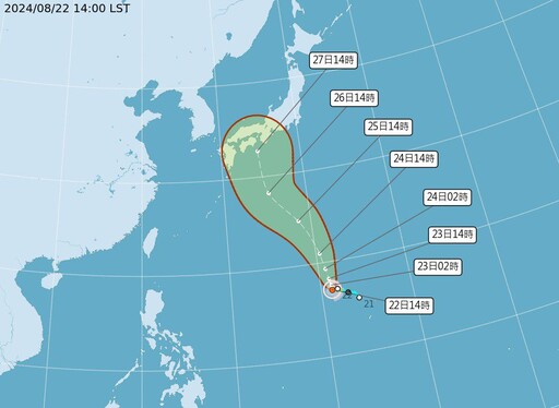 「珊珊」颱風生成 估朝日本前進、短期對台無影響