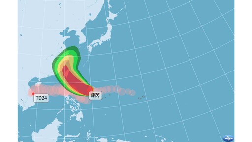 影音/颱風康芮不排除登陸臺灣 氣象署最快明發海警