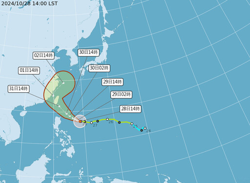 影音/颱風康芮逐漸逼近臺灣 週四、週五全臺戒備