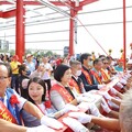 雲林六房媽土庫股過港紅壇上樑 信眾觀禮祈求平安順利