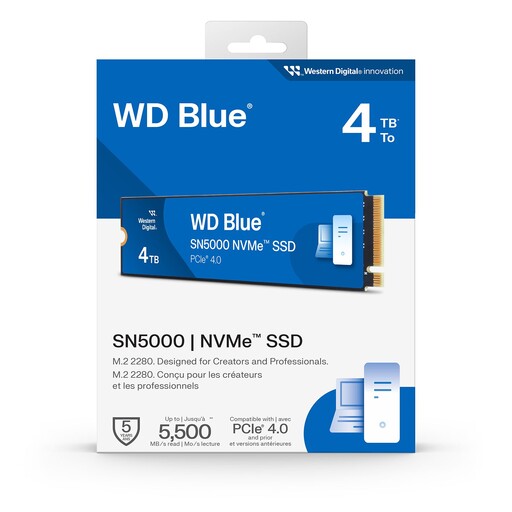 為內容創作者而生 WD Blue SN5000 NVMe SSD 將在台灣上市