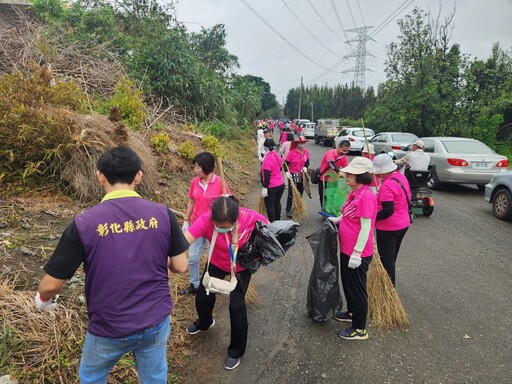 影音/維護濁水溪重要水資源 溪州鄉舉辦淨堤活動