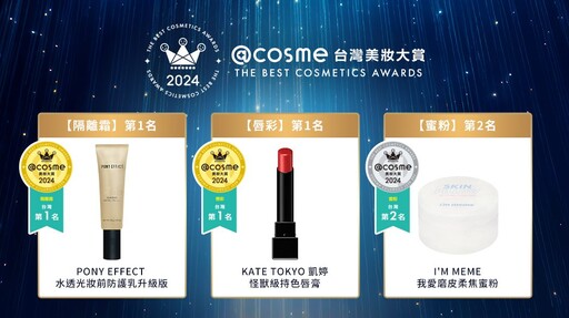 2024年度cosme台灣、日本美妝大賞榜單同步發布！