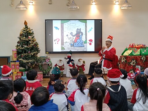 東華附小幼兒園系列教學 校長說故事送愛到創世