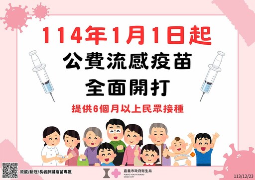 嘉市疫苗接種站最終場12/28加贈市民好康禮 明年元旦起開放全民接種