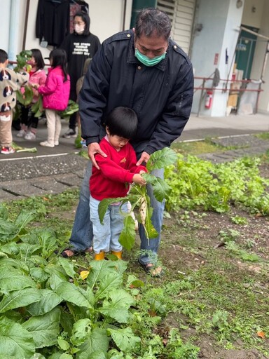 迎接新年好彩頭 花蓮榮家老幼歡樂拔蘿蔔