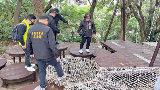 運動不用到健身房！中和嘉穗公園改造「整個山都是健身房」