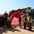 融入扇形車庫特色 彰化景觀公園特色遊戲場啟用