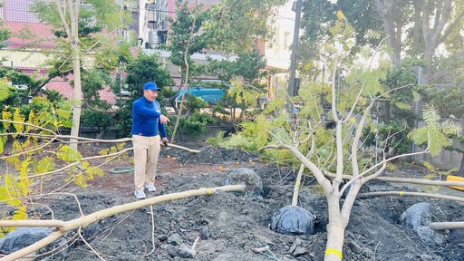 提升城鎮景觀 二林鎮舉辦「藍花楹種樹植福活動」