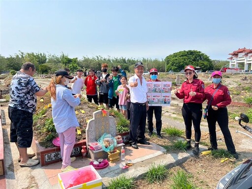 彰縣府推動清明祭祖環保轉型 清明少燒金 功德迴向粉有愛