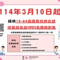 即起開放19-64歲侵襲性肺炎鏈球菌感染症高風險對象 接種公費肺炎鏈球菌疫苗