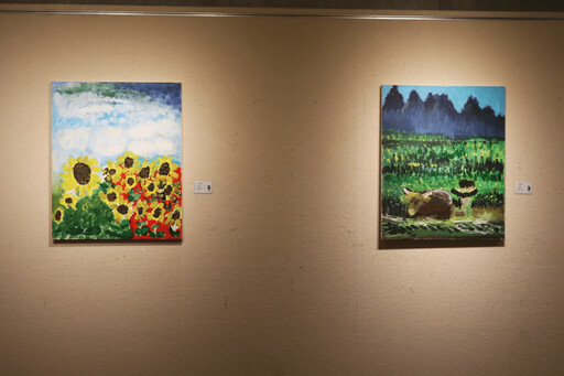 喜樂藝廊公益畫展今起在台南文化中心第二藝廊展出