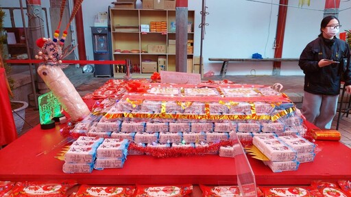 影音/威惠宮開漳聖王壽誕 特製300台斤包裝米龜表達祝壽敬意