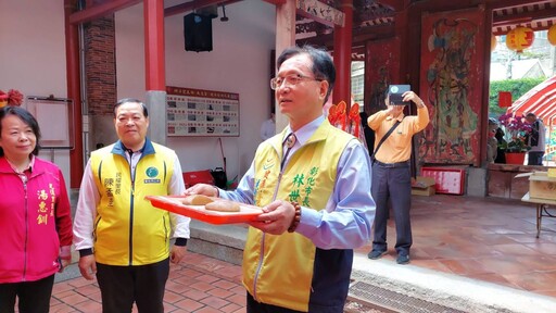 影音/威惠宮開漳聖王壽誕 特製300台斤包裝米龜表達祝壽敬意