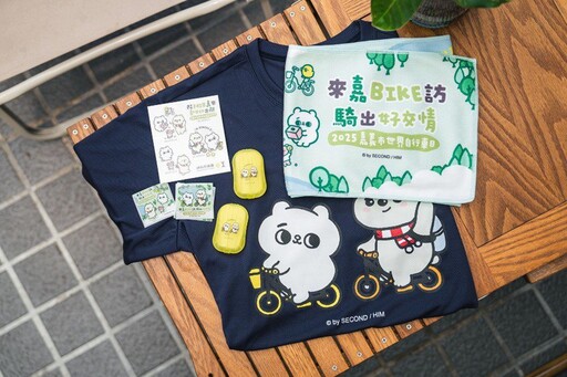 「大白熊x爽爽貓」現蹤宣傳嘉市環潭自行車 即日起打卡送優惠、抽好禮