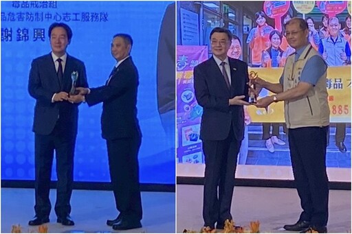 毒防成效卓著！ 宜縣志工隊長謝錦興及毒防中心獲總統及卓揆頒獎表揚