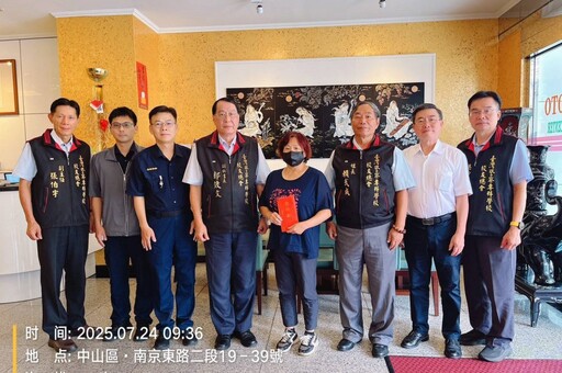 警專校友總會派員關懷 警員蔡汶融因公受傷並致送慰問金