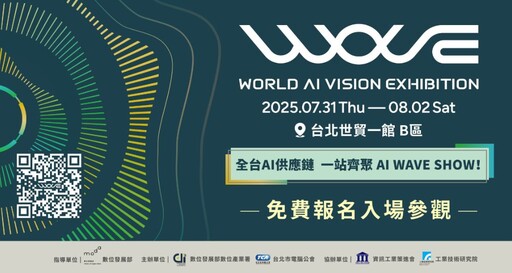 「AI WAVE SHOW」7/31盛大登場 4大主題館開箱未來智慧生活