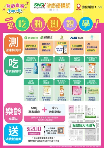 面對1600億保健品市場 SNQ健康優購網教你如何選得對、吃得對