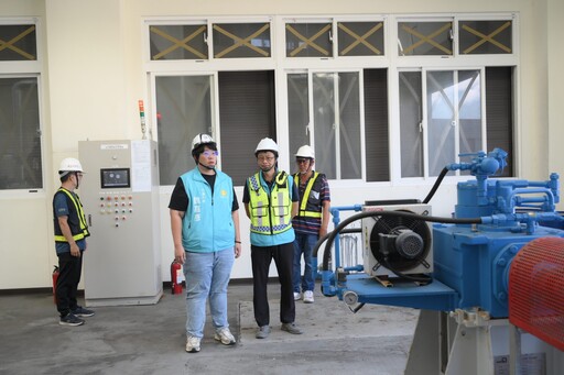 防範楊柳颱風致災 魏嘉彥視察抽水站機組運作