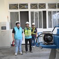 防範楊柳颱風致災 魏嘉彥視察抽水站機組運作