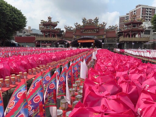 新竹縣竹北天后宮舉辦中元普渡法會 媽祖保祐平安