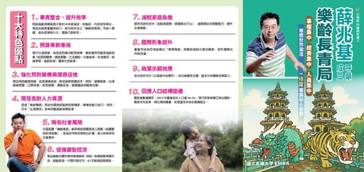 薛兆基推「樂齡長青局」 讓高雄成為銀髮政策示範城市