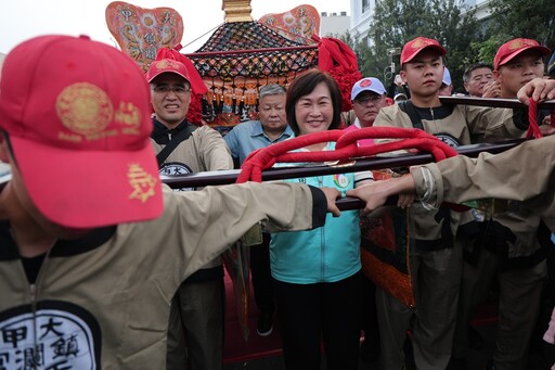 影音/大甲媽祖亦駐駕田中鎮公所 另類雙媽會 就是愛田中