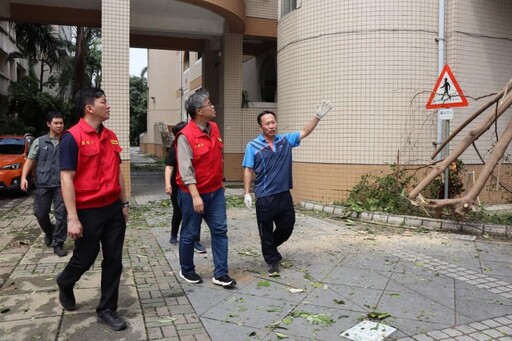 颱風造成高市校園損害 全力協助搶修讓師生下週一正常上放學