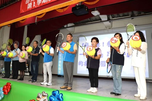 縣長宣誓反毒、反霸凌、反詐騙、防暴力營造友善校園決心