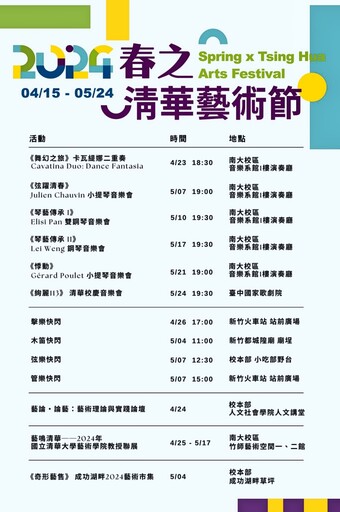 清大將舉辦首屆「春之清華藝術節」 以「跨領域」為核心呈獻6場音樂會