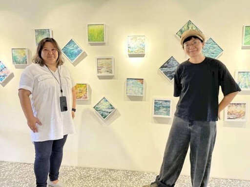 竹美館「熾流」王致恔、伍芳萱蠟彩畫聯展 運用火的能量創造恣意流動蠟彩