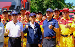 副市長林欽榮校閱高市特搜隊輪值國際人道救援動員演練