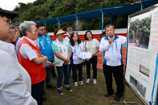 水里國中後山邊坡坍塌 獲列優先專案加速復建