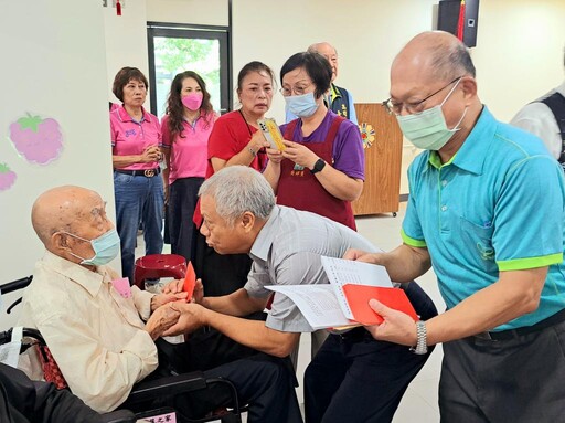 佛教善緣慈善會關懷臺南榮家百齡人瑞暨逾90歲耈老