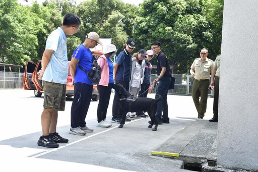 新北強化學務創新人員實務經驗 參訪少觀所及緝毒犬隊增能