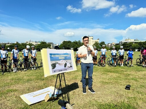 江啟臣攜手張清照會勘 爭取國際標準室內自由車館落腳臺中清水