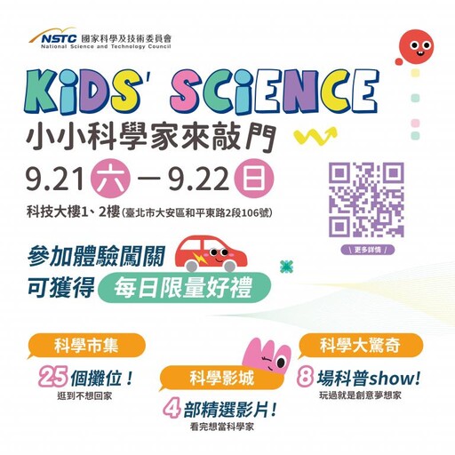 Kids' Science—小小科學家來敲門 科技大樓化身科學樂園