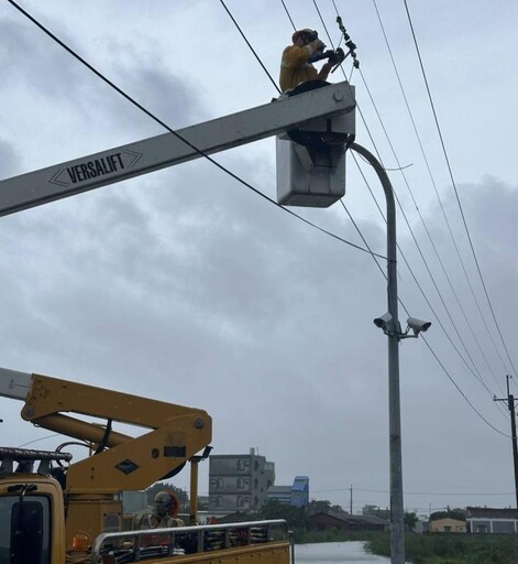 山陀兒颱登陸緩慢！台電新營：逾80人日夜待命 零星事故已修復