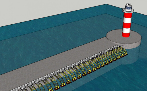 成大整合南部科研力量 研發首座國產岸基式擺臂波浪發電機組