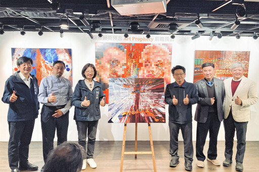 彌雅藝術預言創作展盛大登場 竹市秘書長張治祥、竹美館長葉于正聯手揭簾