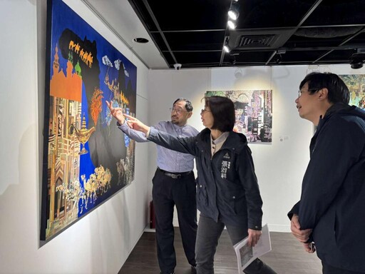 彌雅藝術預言創作展盛大登場 竹市秘書長張治祥、竹美館長葉于正聯手揭簾