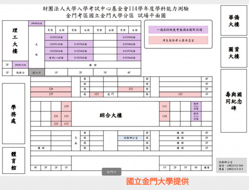 大學學測1/18起登場 金門考區1/17開放試場查看