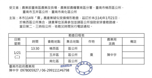 楊桃、棗子損失慘重 立法委員陳亭妃成功爭取立即勘災