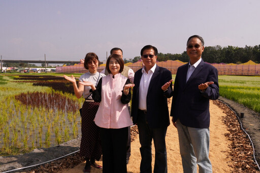 屏東熱帶農博會熱鬧登場 地景彩稻田開放遊客走入